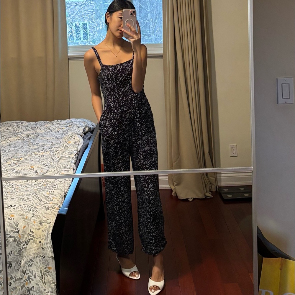 Black Polka Dot Jumpsuit
